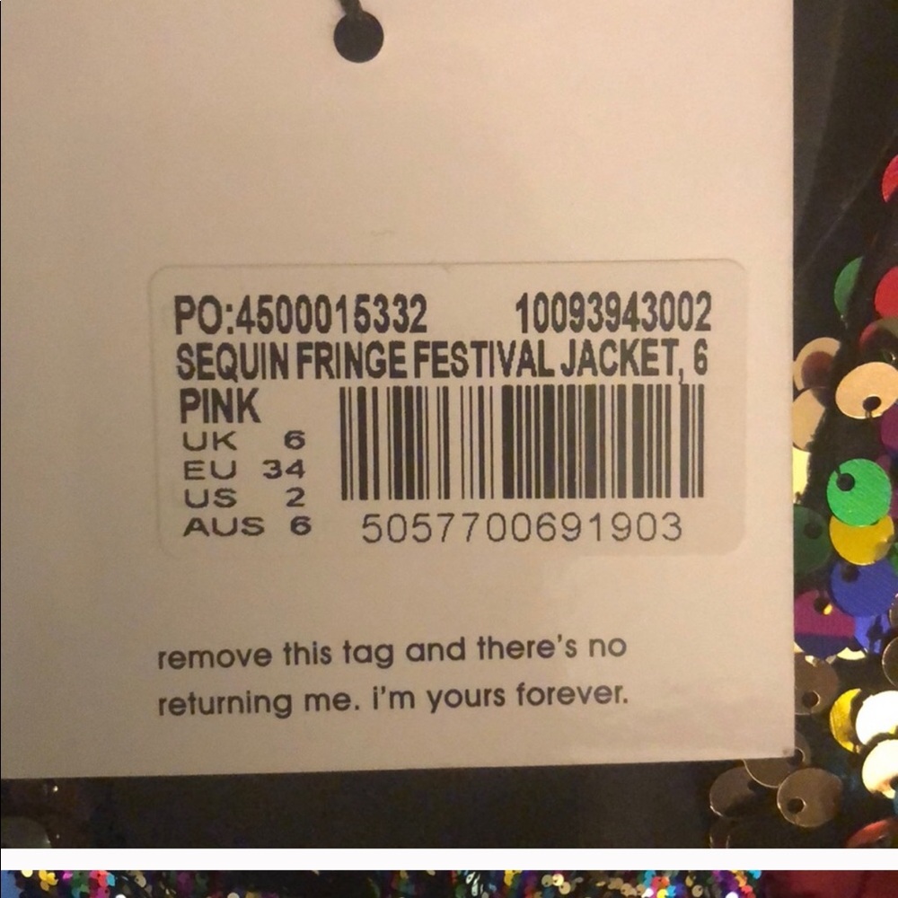 Sequin festival jacket!